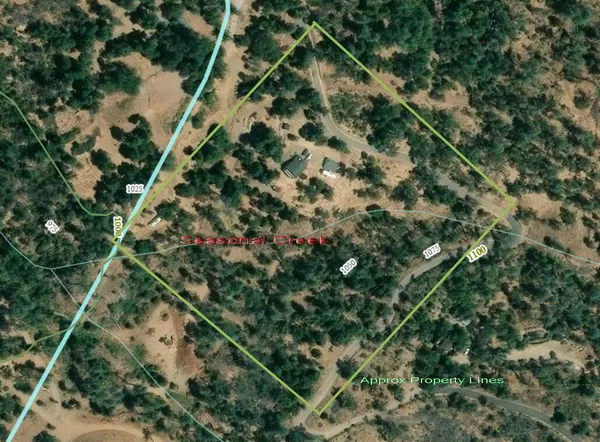 a house with trees in front of it