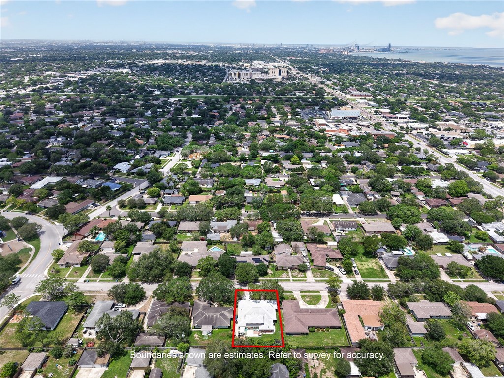609 Peerman Place Corpus Christi, TX 78411 - Photo 34 of 36 an aerial view of a city