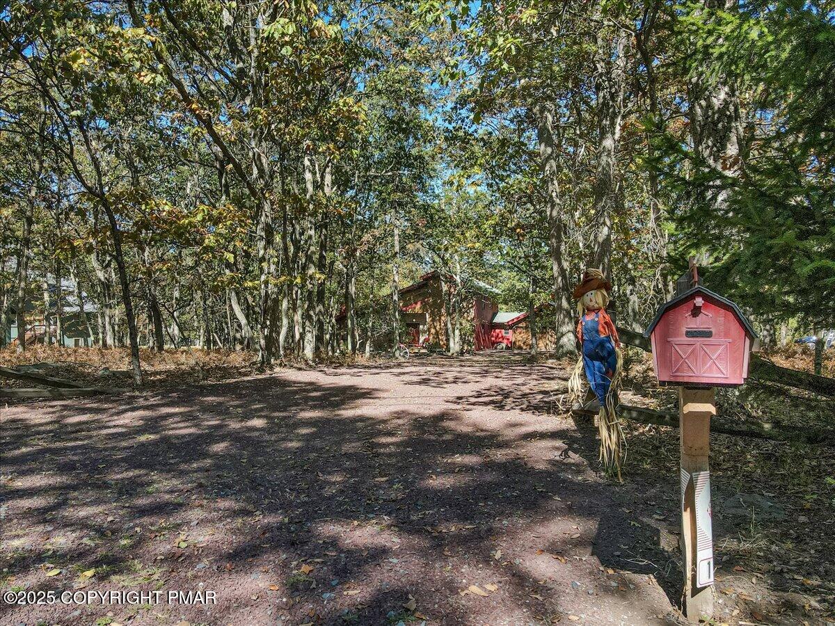 297 Forest Drive Canadensis, PA 18325 - Photo 45 of 58 a street sign on a sidewalk next to a road