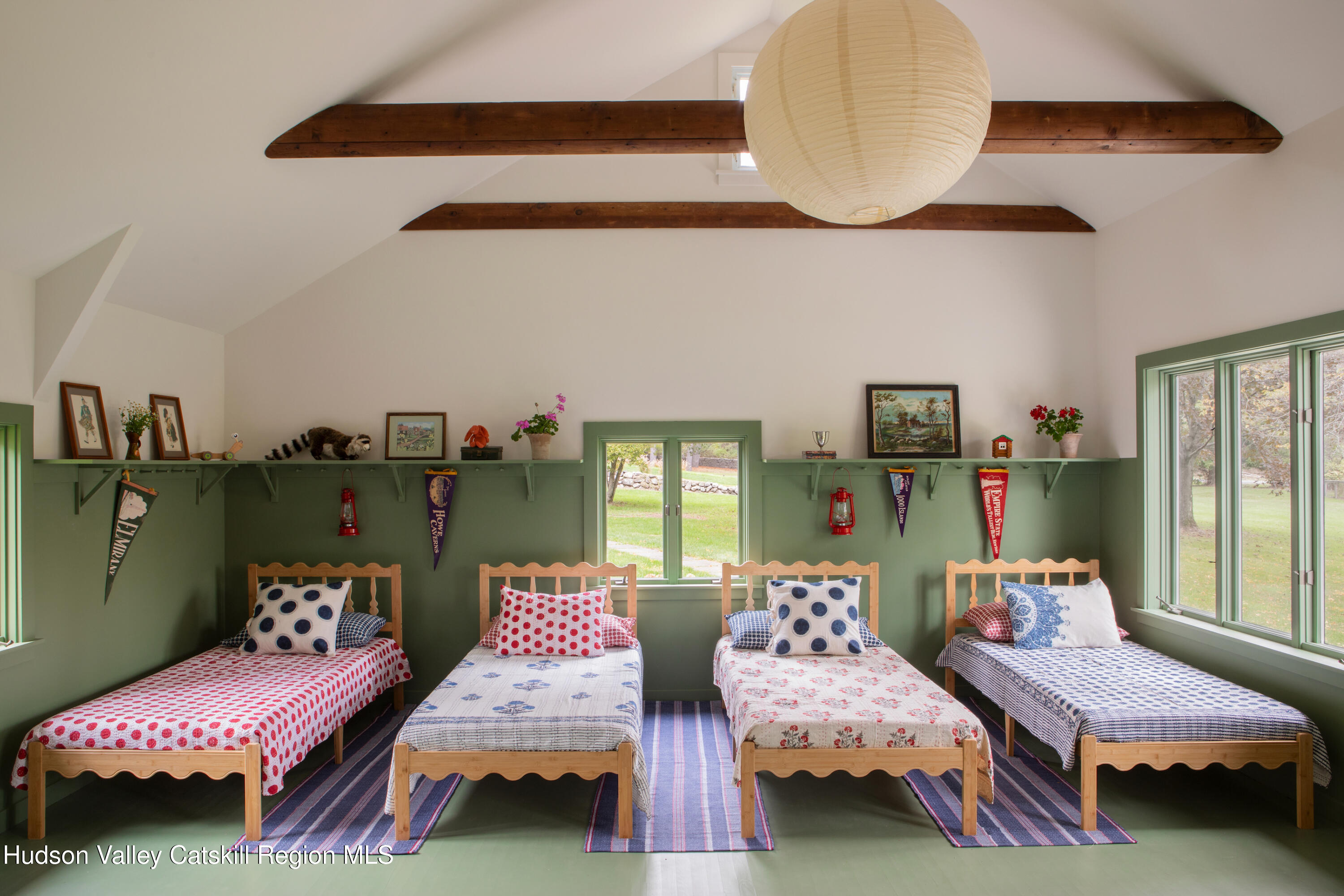 353 Haas Hill Road Climax, NY 12042 - Photo 41 of 50 a bedroom with two beds and painted walls