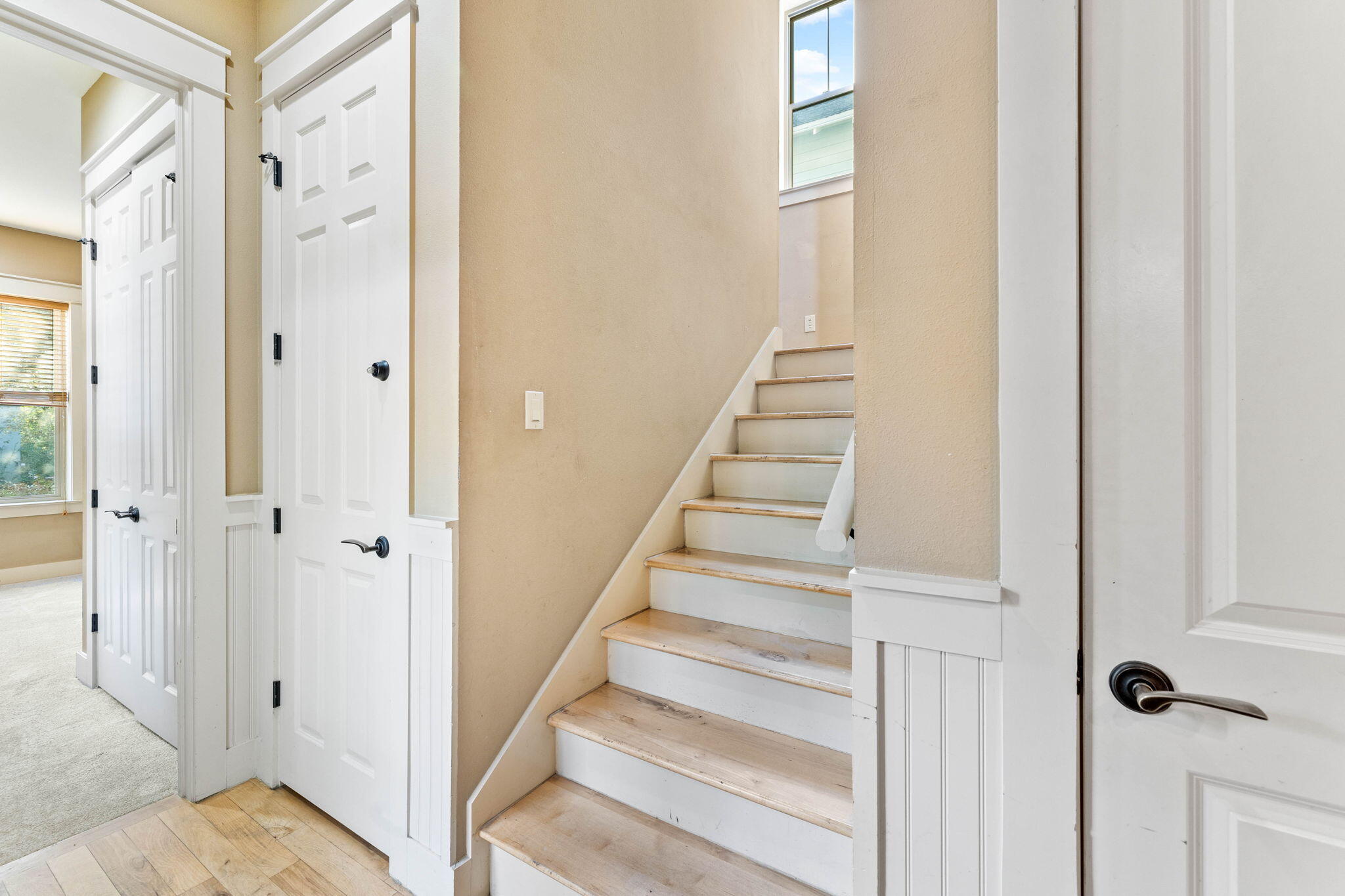 8 Gulf Mark Lane Santa Rosa Beach, FL 32459 - Photo 19 of 44 a view of a hallway with wooden floor and entryway