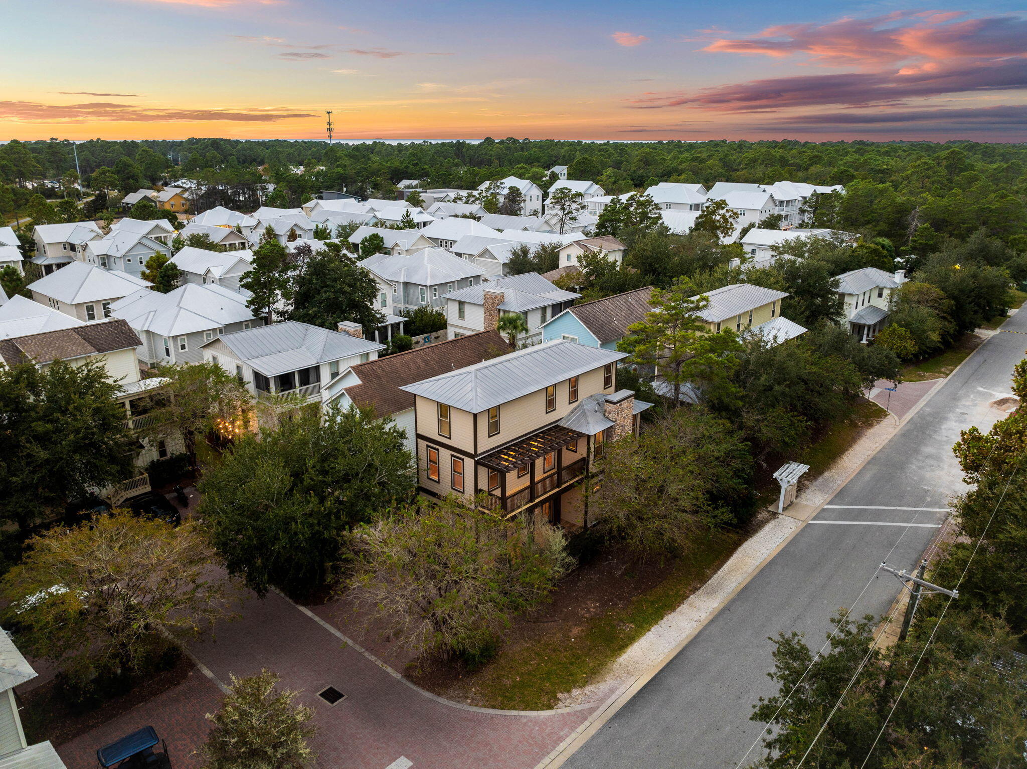 8 Gulf Mark Lane Santa Rosa Beach, FL 32459 - Photo 2 of 44 an aerial view of residential houses with outdoor space