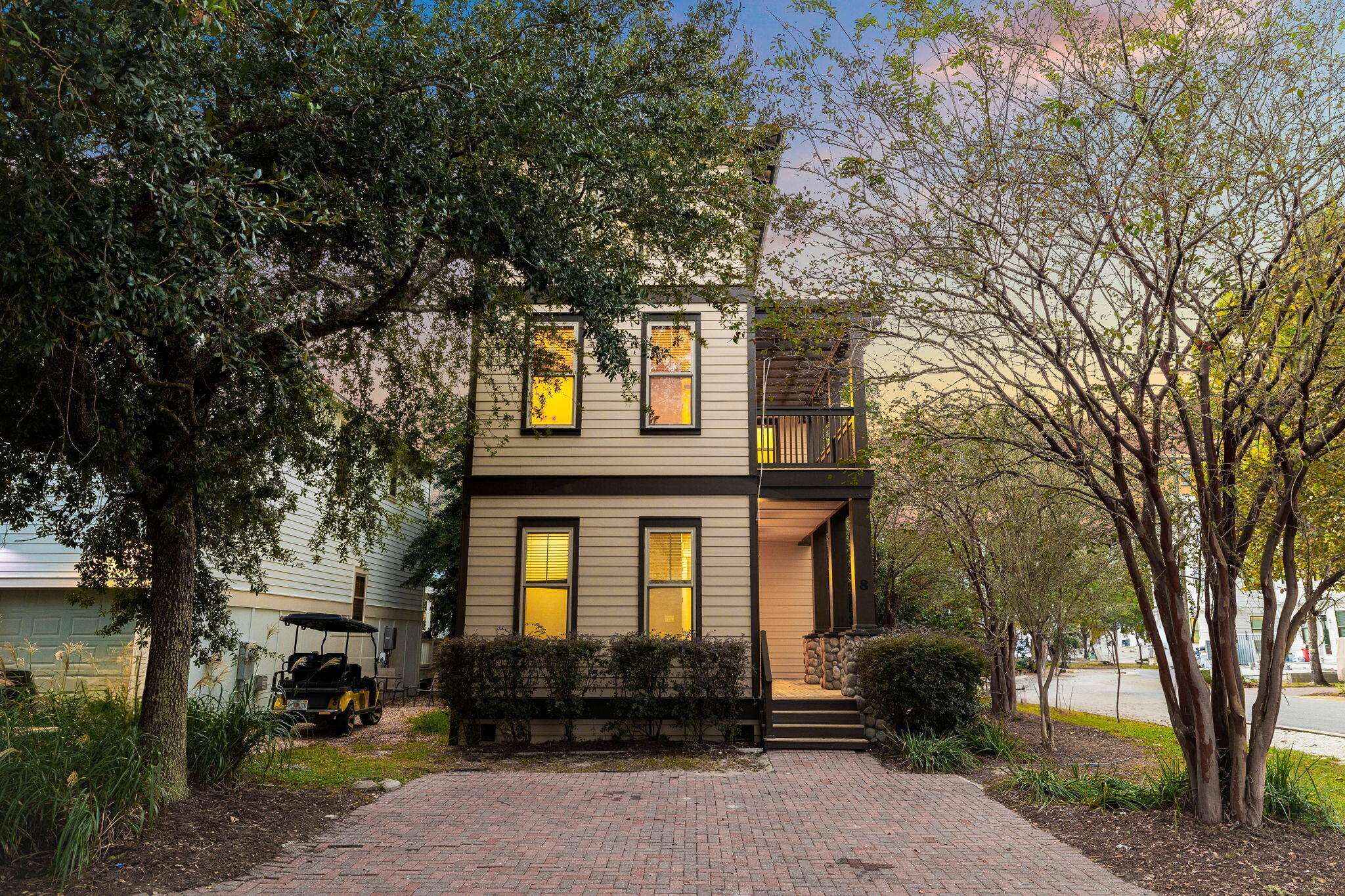 8 Gulf Mark Lane Santa Rosa Beach, FL 32459 - Photo 41 of 44 a front view of a house with a garden