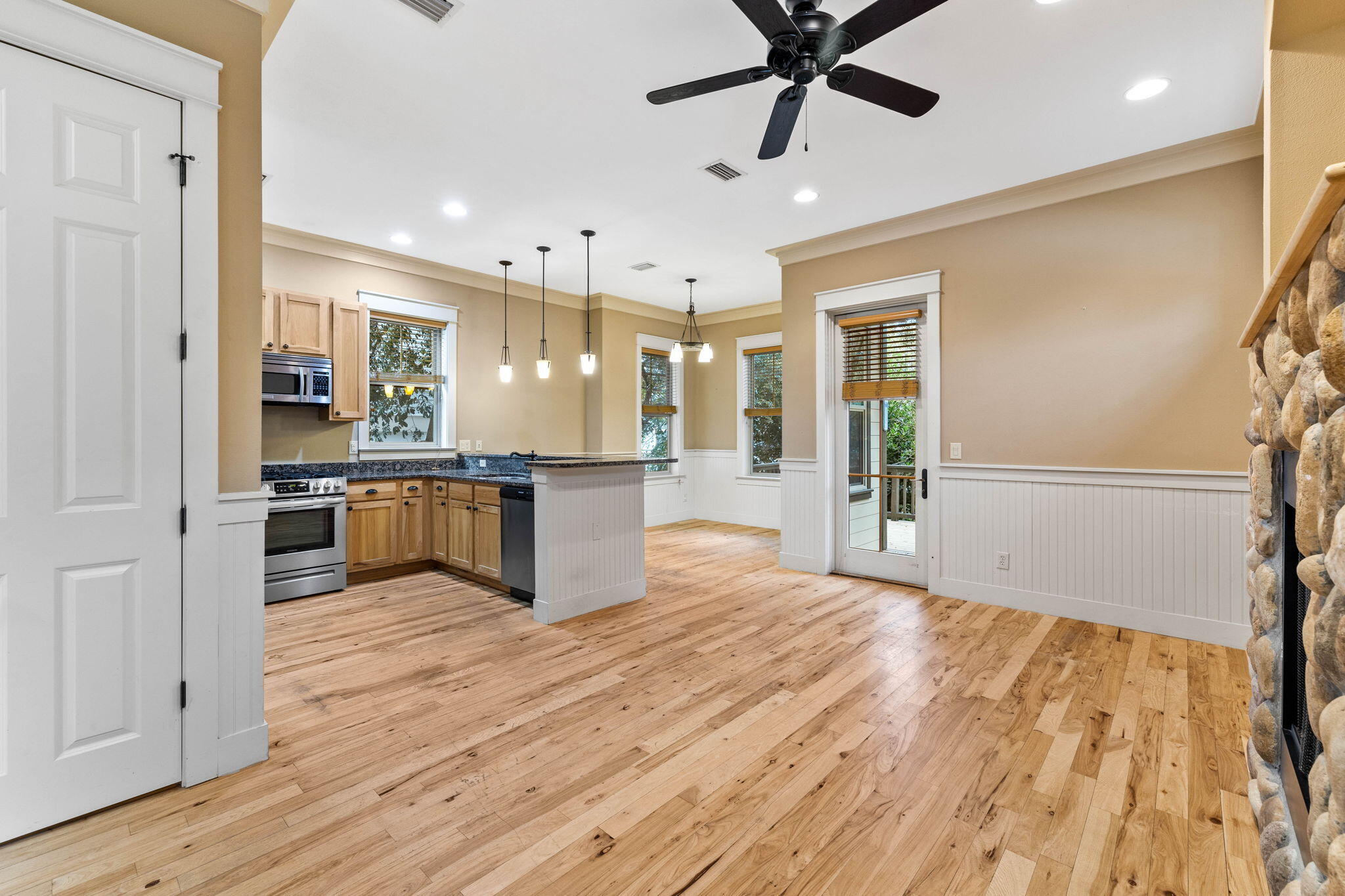8 Gulf Mark Lane Santa Rosa Beach, FL 32459 - Photo 5 of 44 a view of kitchen with sink and wooden floor