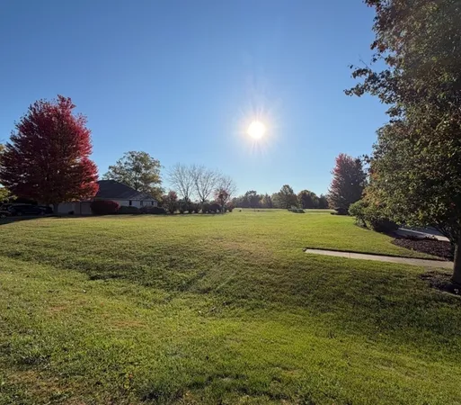 a view of an ocean from a yard