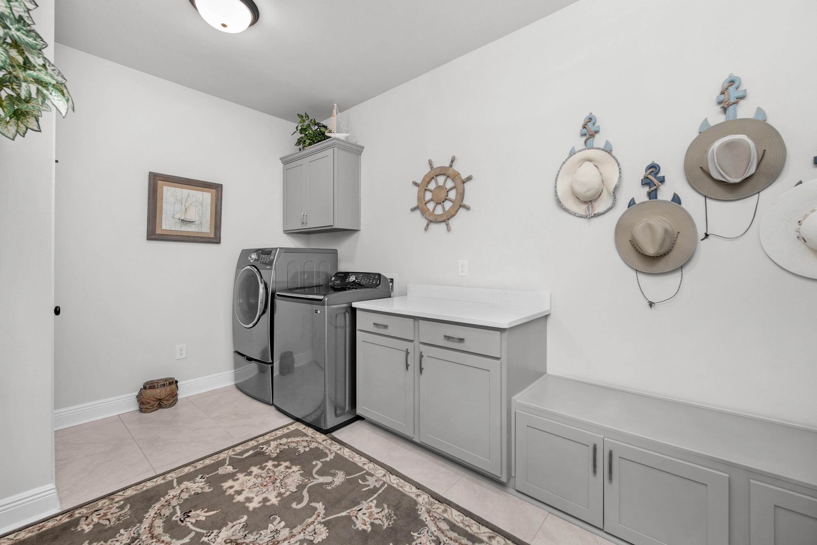 63 Alley Oak Lane Freeport, FL 32439 - Photo 16 of 50 a kitchen with a refrigerator and cabinets