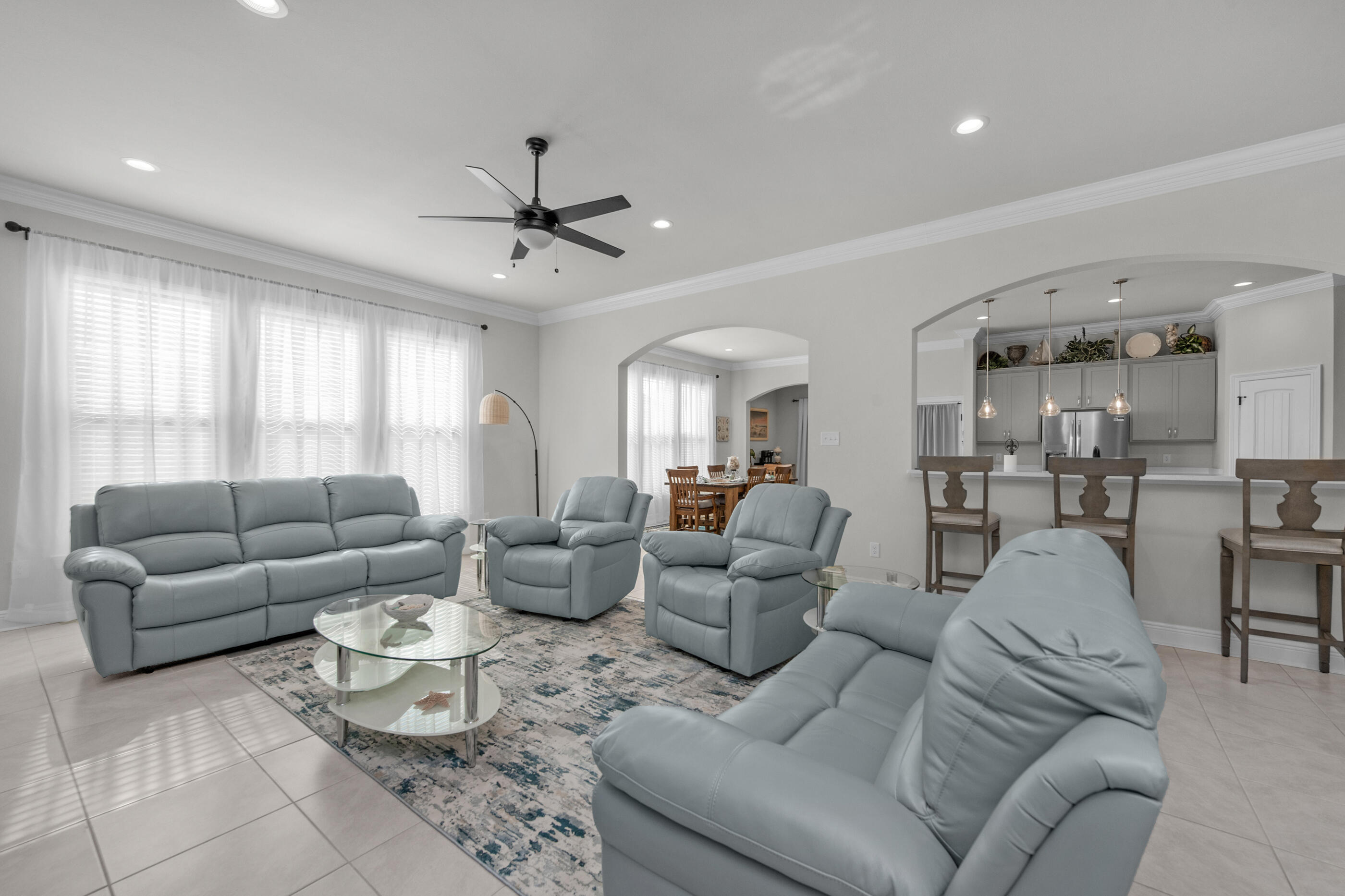 63 Alley Oak Lane Freeport, FL 32439 - Photo 17 of 50 a living room with furniture and a chandelier