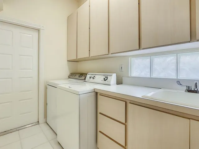 a view of a golf course with a garden