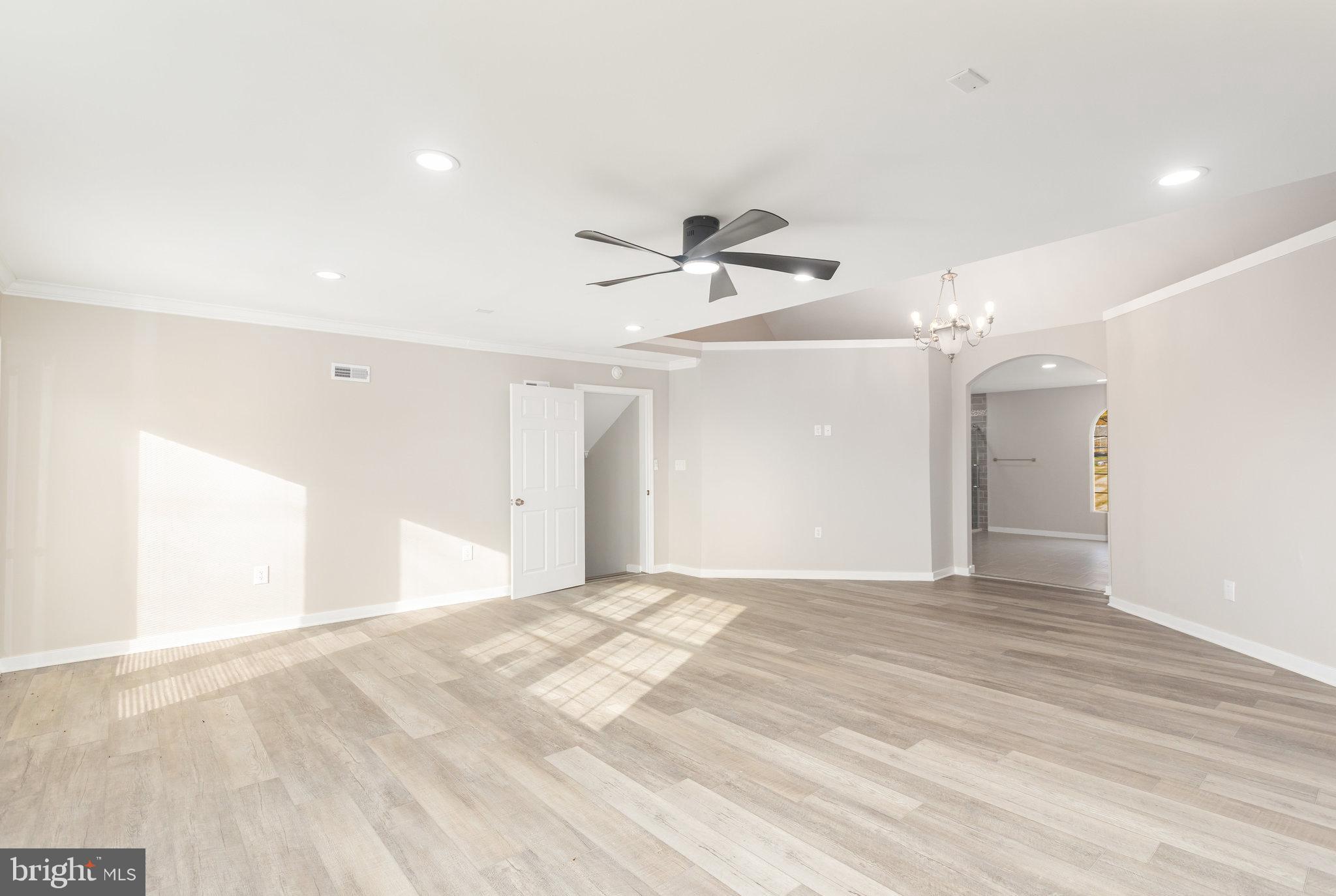 481 Sample Bridge Road Enola, PA 17025 - Photo 30 of 55 a view of empty room with wooden floor and ceiling fan