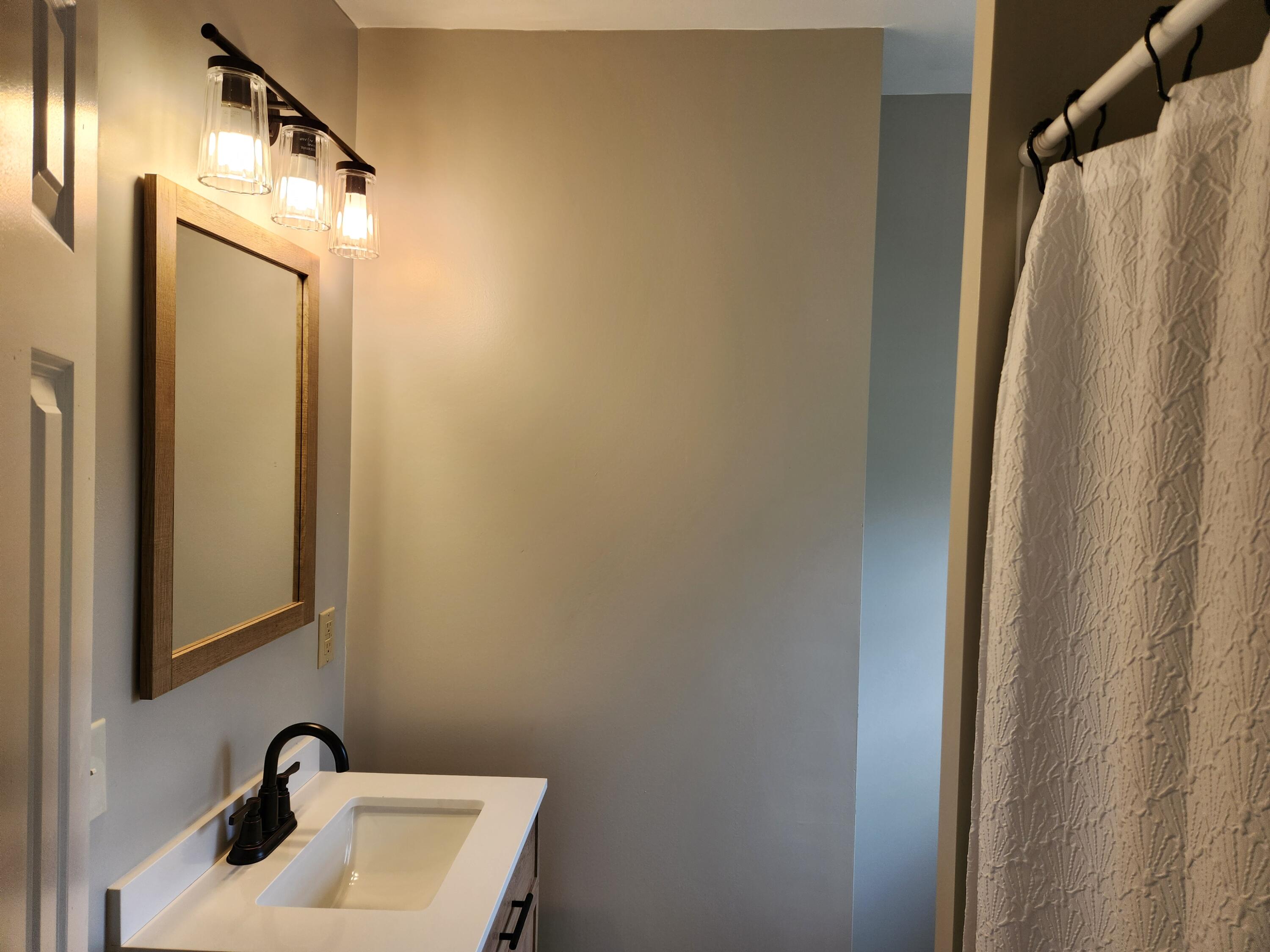 101 Union Road Ferrum, VA 24088 - Photo 22 of 41 a bathroom with a sink and a mirror