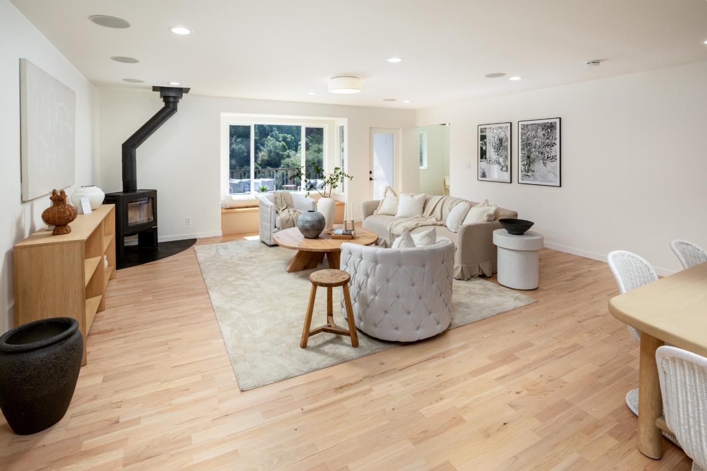 6932 Freedom Boulevard Aptos, CA 95003 - Photo 5 of 49 a living room with furniture a window and a potted plant