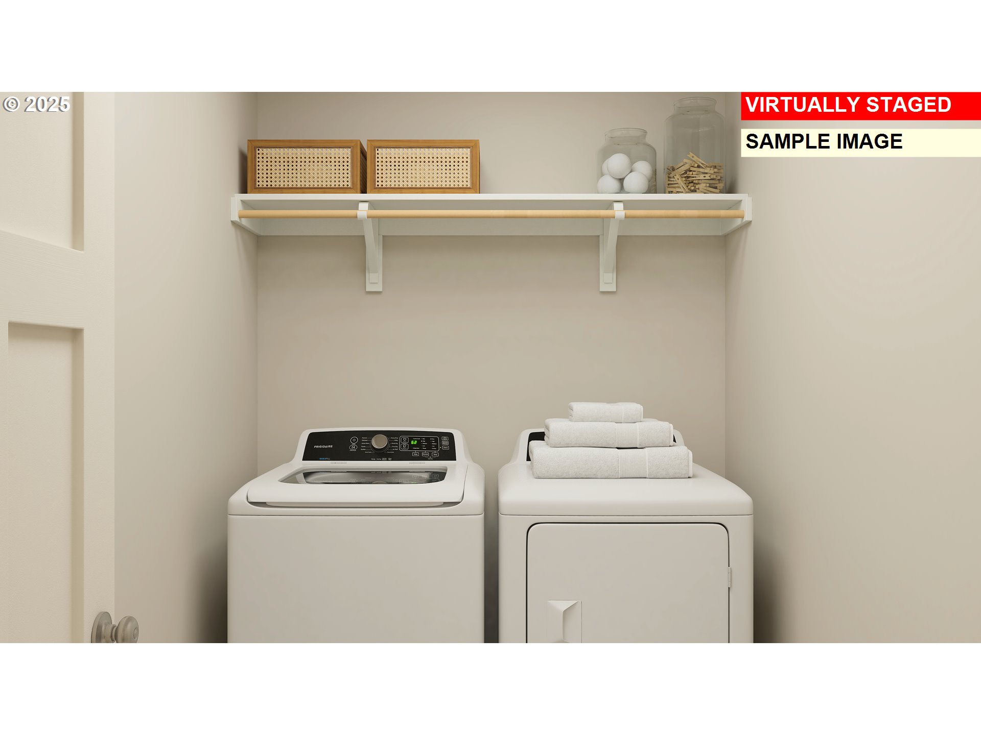 12178 Southwest Bittern Terrace Beaverton, OR 97007 - Photo 19 of 25 a utility room with dryer washer and empty racks
