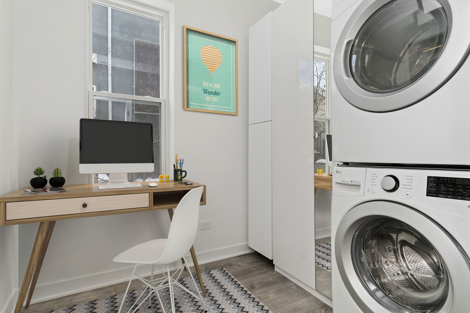 Undisclosed Address Chicago, IL 60622 - Photo 11 of 14 a living room with furniture and a flat screen tv