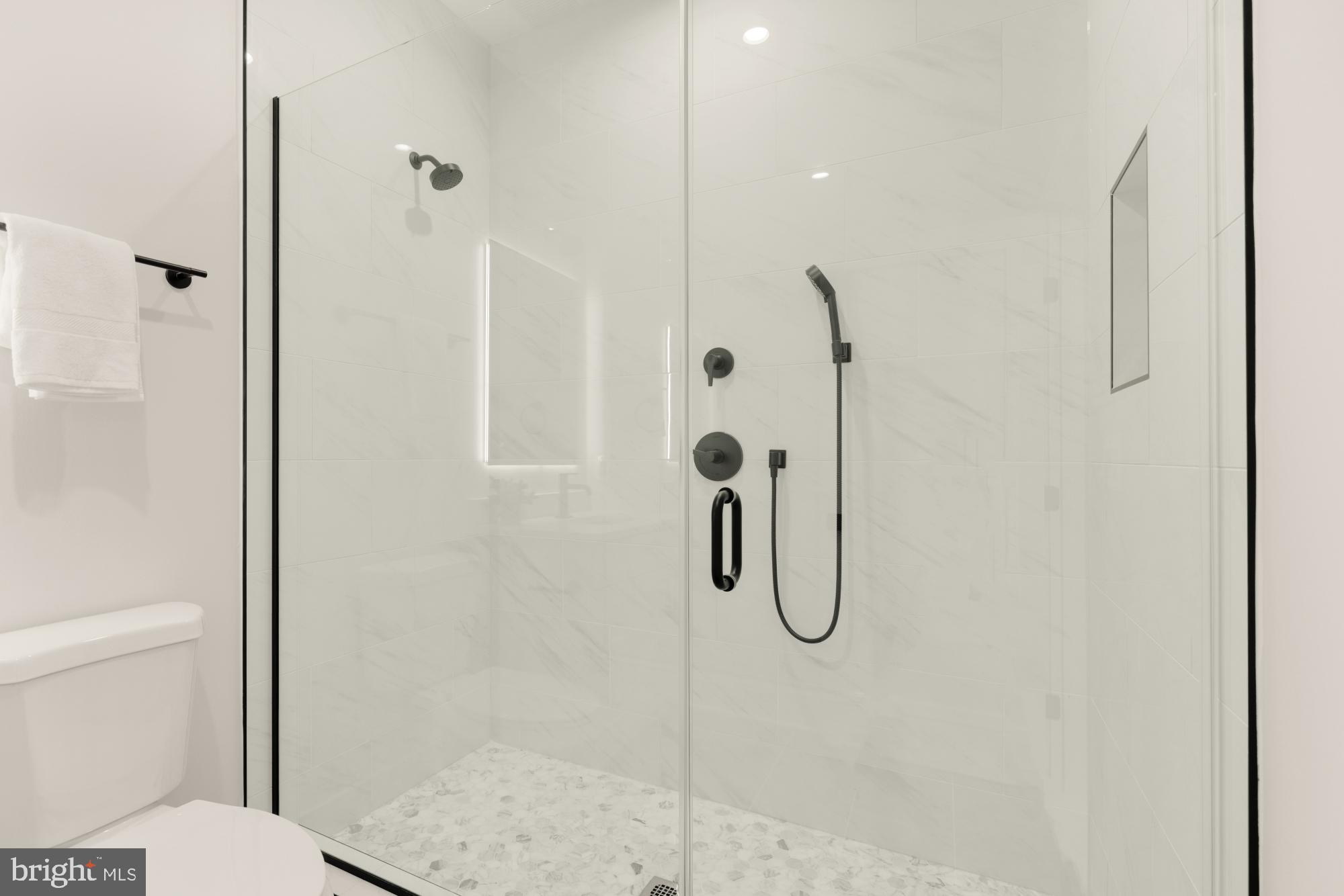 5505 7th Street Northwest, Unit 5 Washington, DC 20011 - Photo 16 of 27 a bathroom with a shower and toilet
