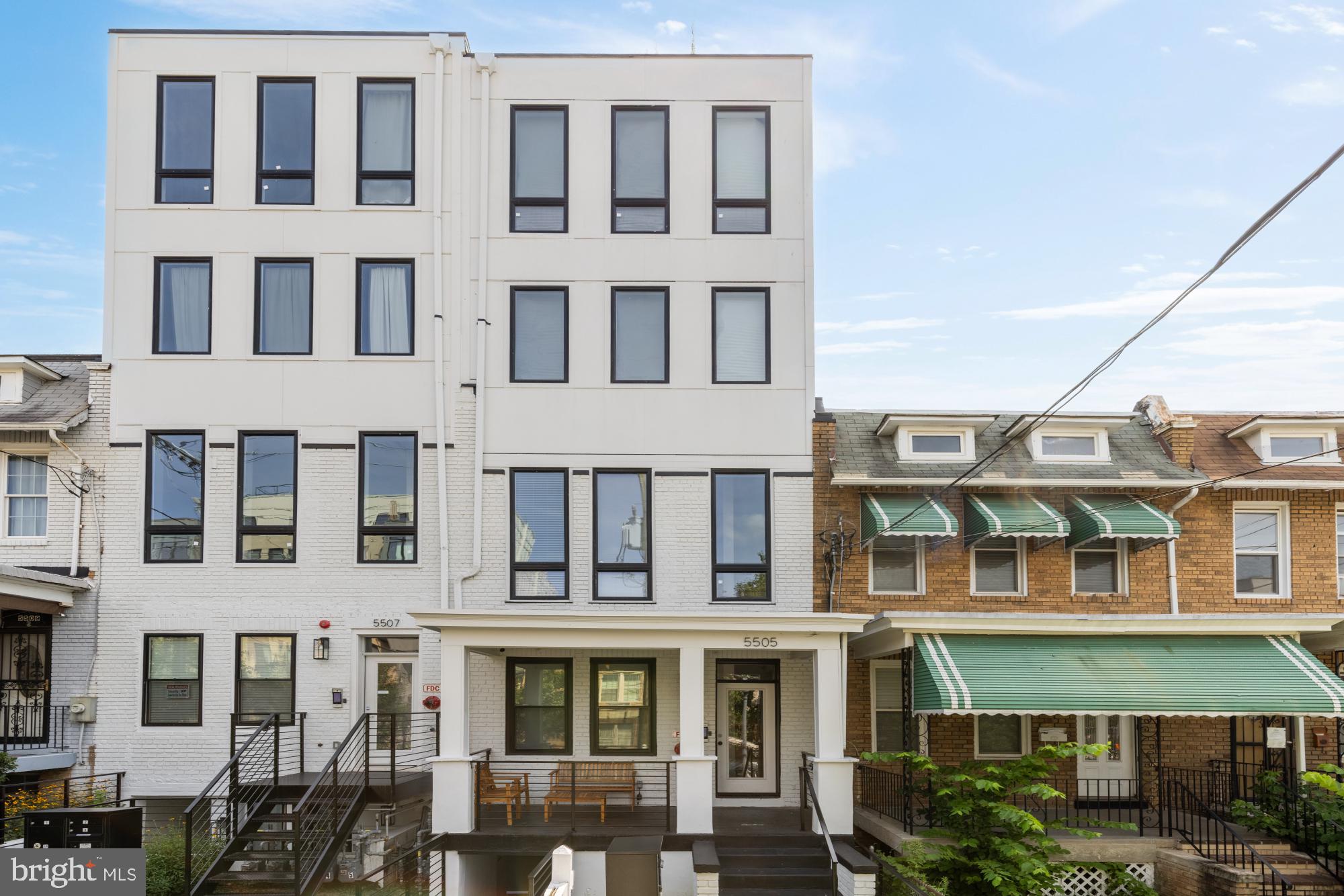 5505 7th Street Northwest, Unit 5 Washington, DC 20011 - Photo 26 of 27 a front view of a multi story building