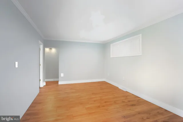 a view of an empty room