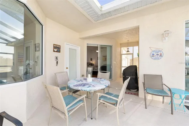 a kitchen with refrigerator and countertop