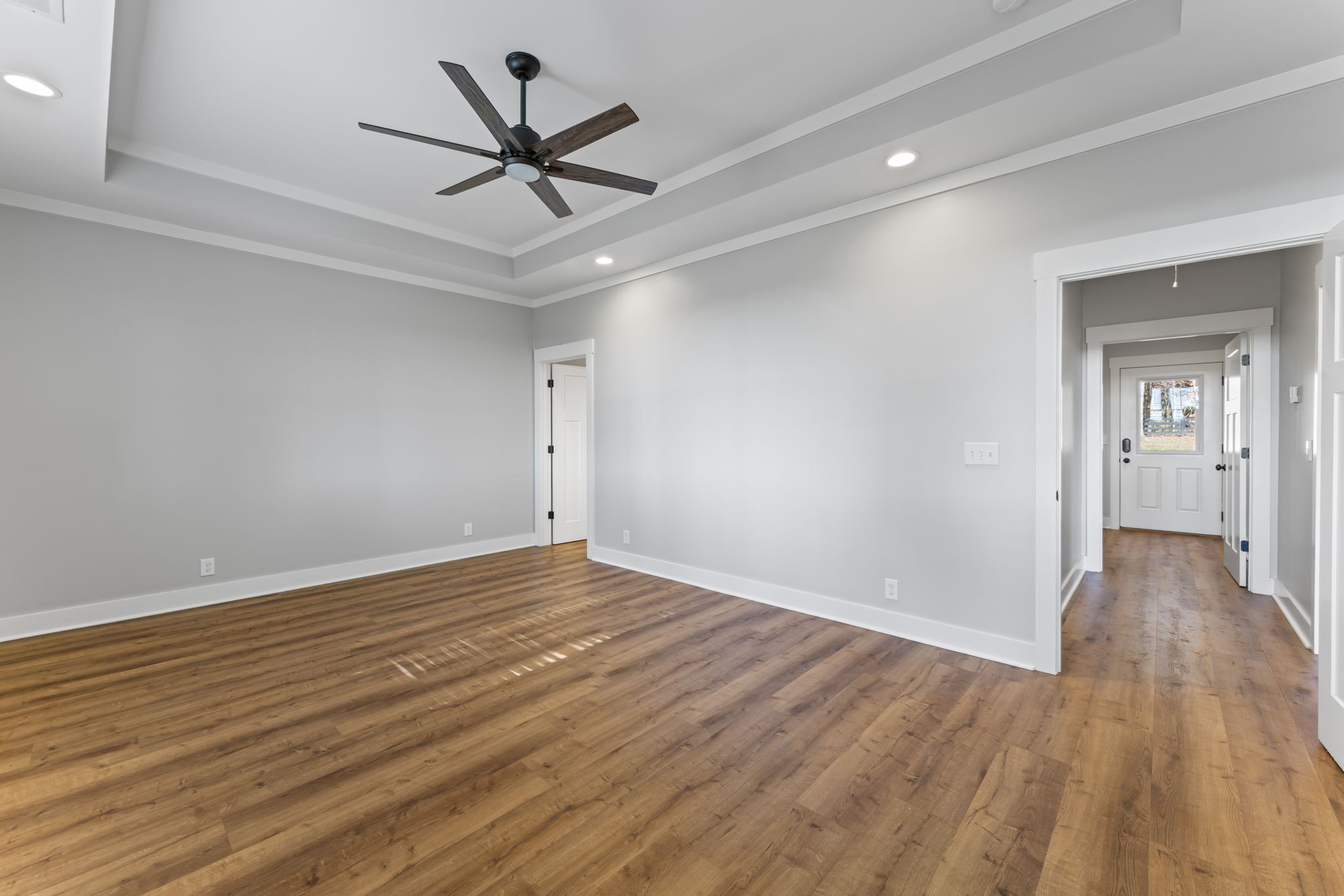 5706 Lunns Store Road Chapel Hill, TN 37034 - Photo 15 of 37 wooden floor in an empty room with a ceiling fan
