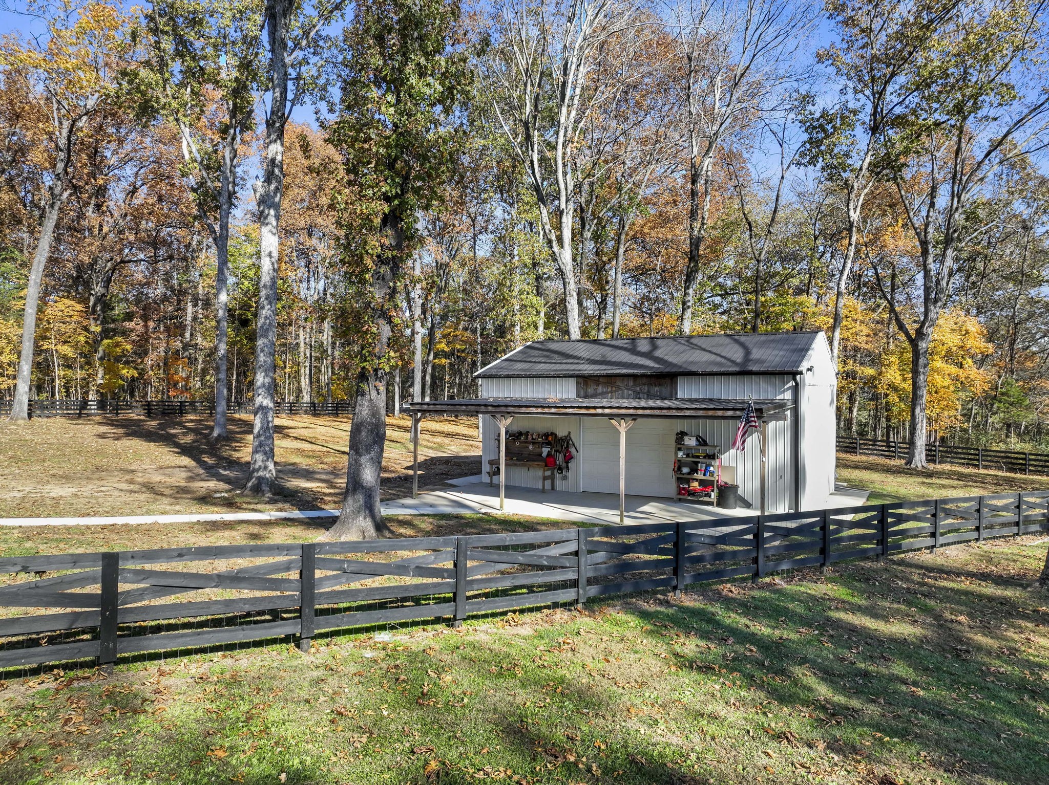 5706 Lunns Store Road Chapel Hill, TN 37034 - Photo 29 of 37 a view of a swimming pool with wooden floor and trees