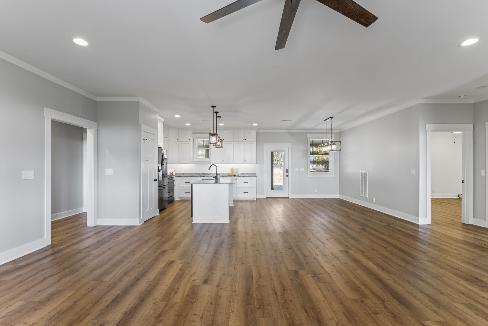 5706 Lunns Store Road Chapel Hill, TN 37034 - Photo 10 of 37 a view of kitchen with refrigerator stove and wooden floor