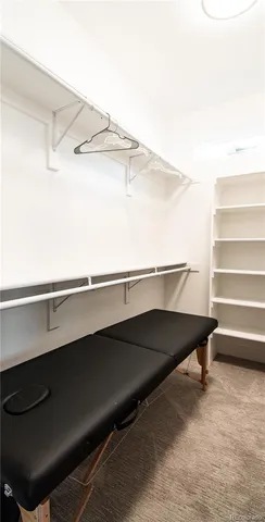 a close view of closet