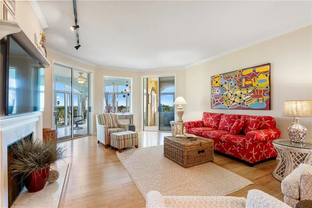 a living room with furniture and a couch