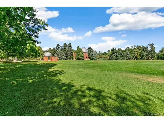 a view of a building with a street