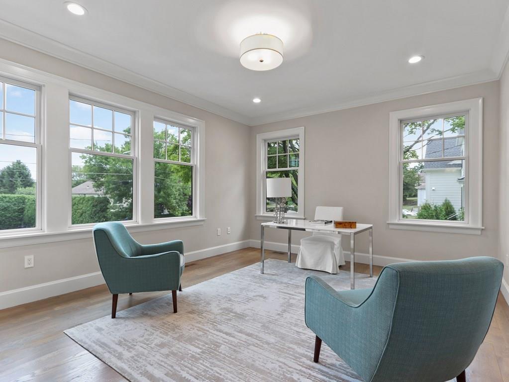 30 Columbine Road Newton, MA 02459 - Photo 18 of 35 a living room with furniture and a large window