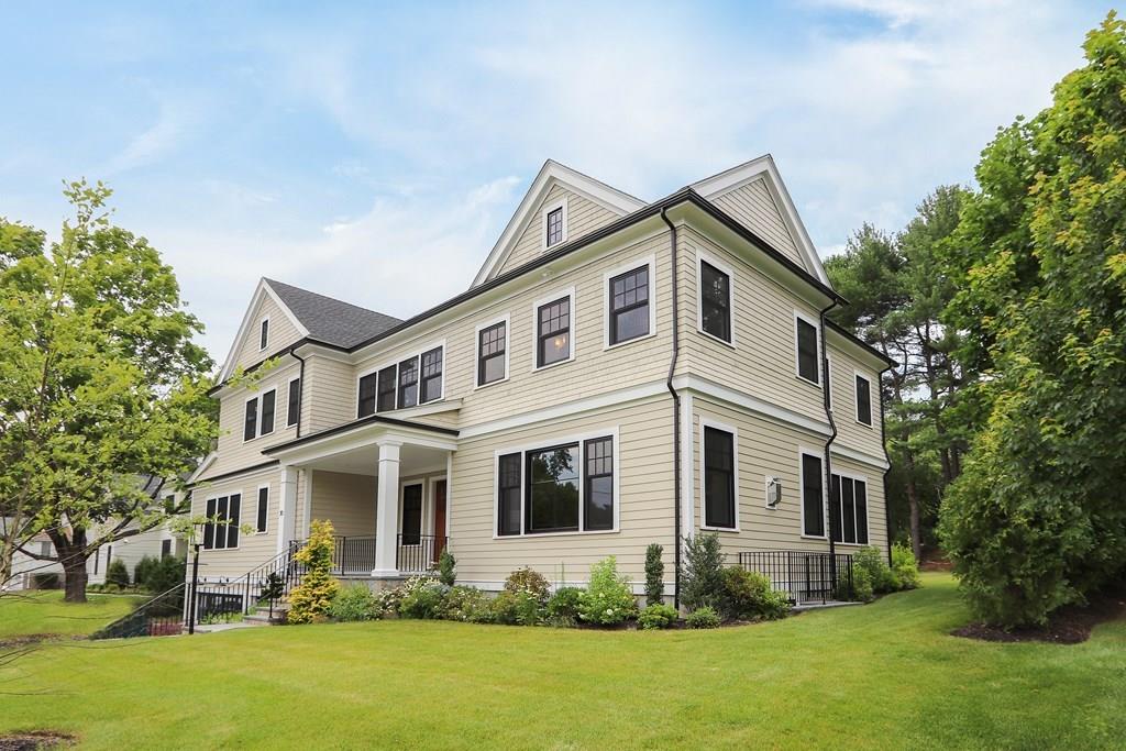 30 Columbine Road Newton, MA 02459 - Photo 2 of 35 a front view of house with yard and trees in the background