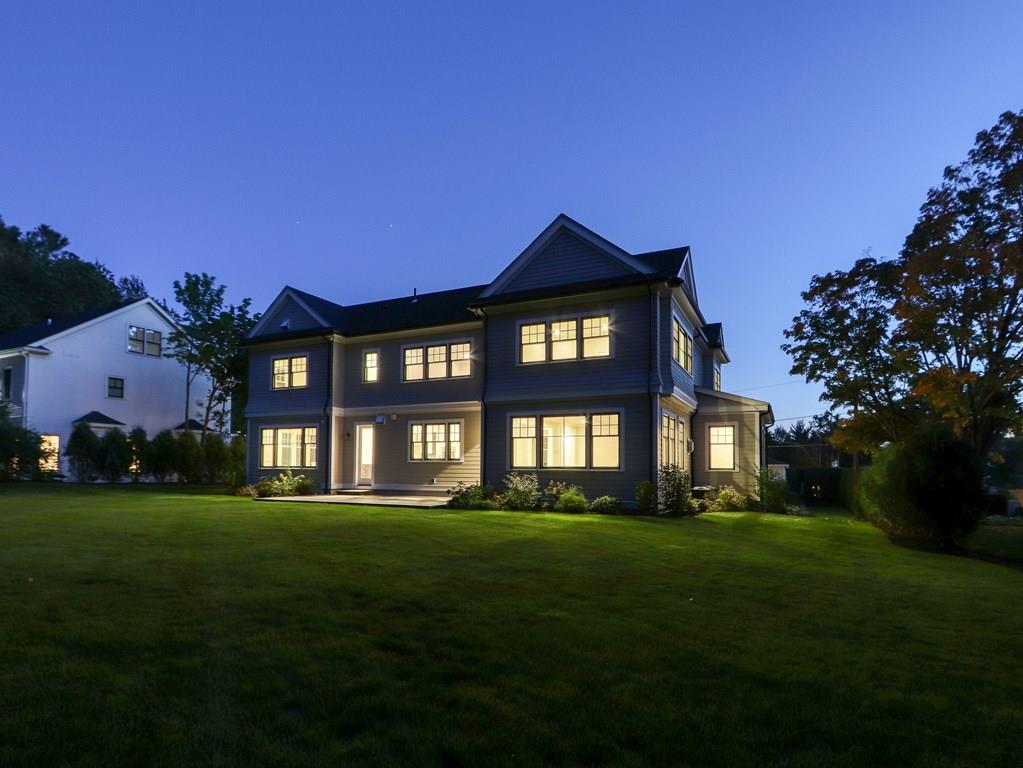 30 Columbine Road Newton, MA 02459 - Photo 35 of 35 a front view of a house with a garden
