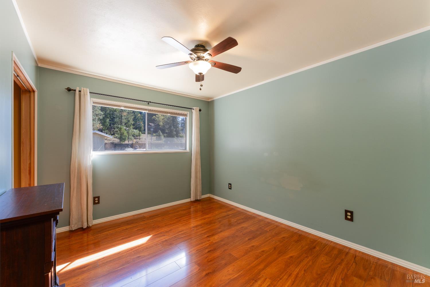 3651 Ridgewood Road Willits, CA 95490 - Photo 17 of 45 a view of empty room with wooden floor