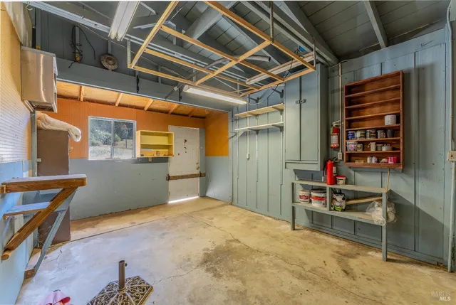 a view of storage and utility room