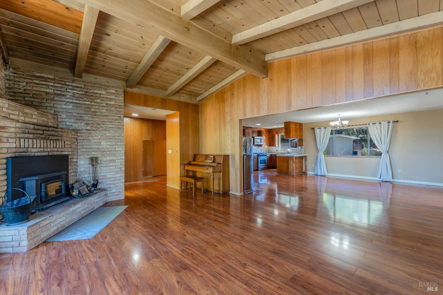 3651 Ridgewood Road Willits, CA 95490 - Photo 10 of 45 a view of a livingroom with furniture and a fireplace