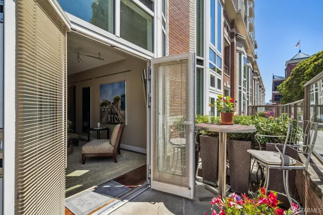 a view of balcony and patio