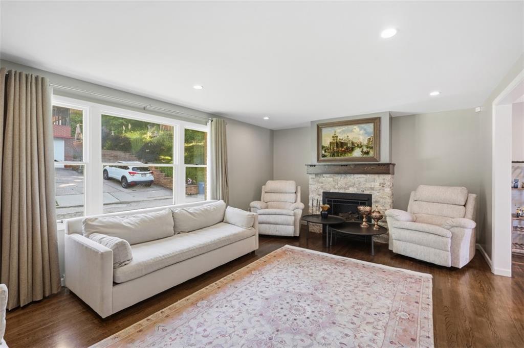 3941 Drexel Road Pittsburgh, PA 15212 - Photo 9 of 49 Living room with beautiful ventless gas fireplace!