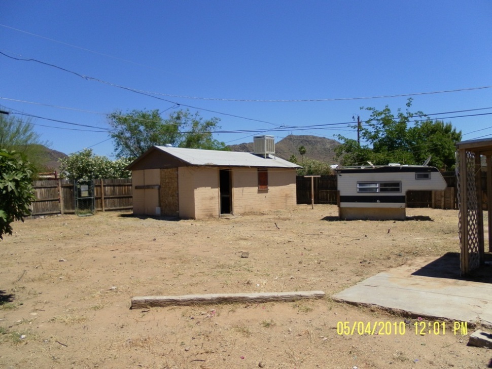 1424 West Mountain View Road Phoenix, AZ 85021 - Photo 8 of 10 back with shed