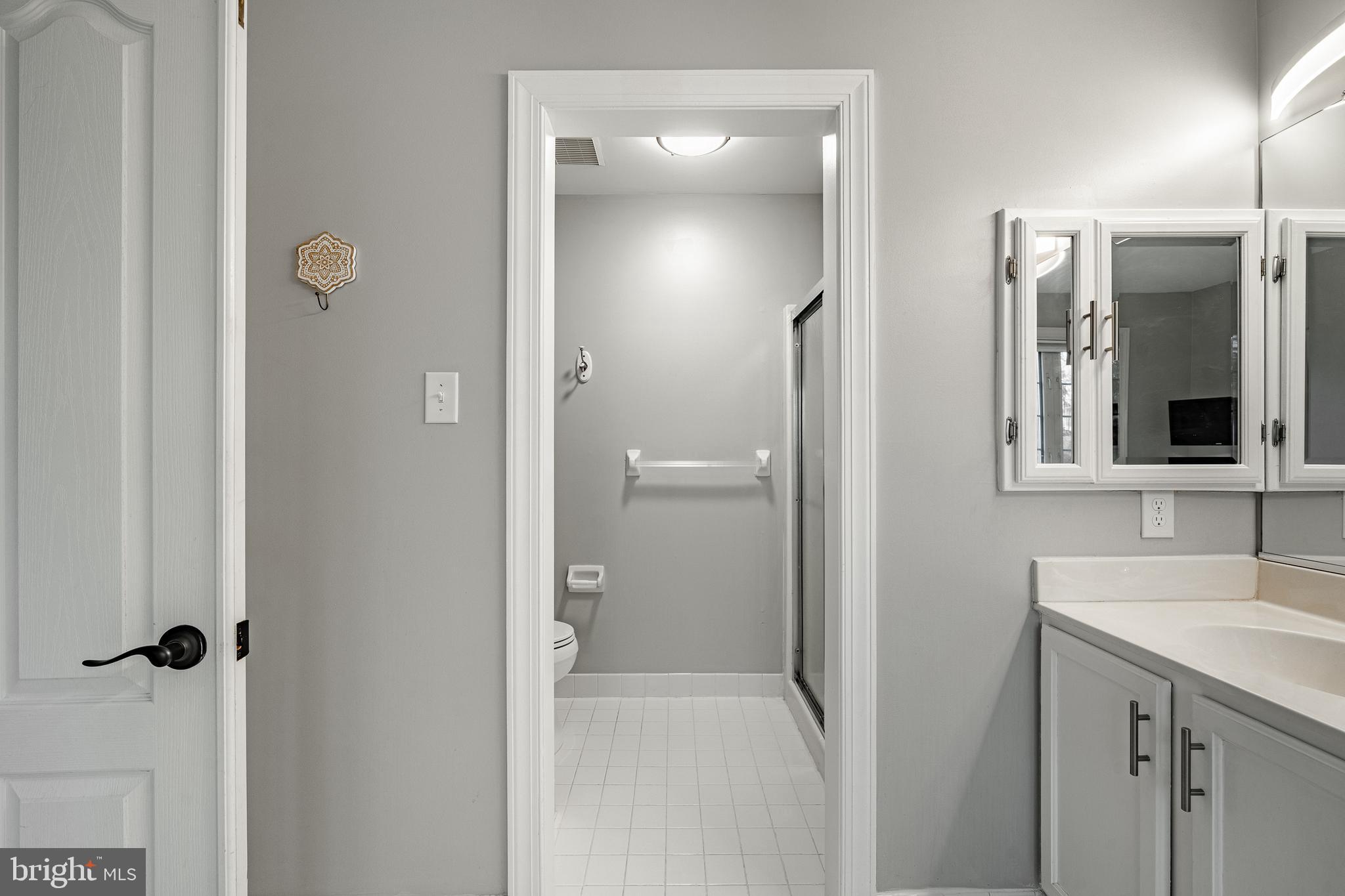 112 Federal Walk Kennett Square, PA 19348 - Photo 31 of 54 a bathroom with a shower sink and mirror