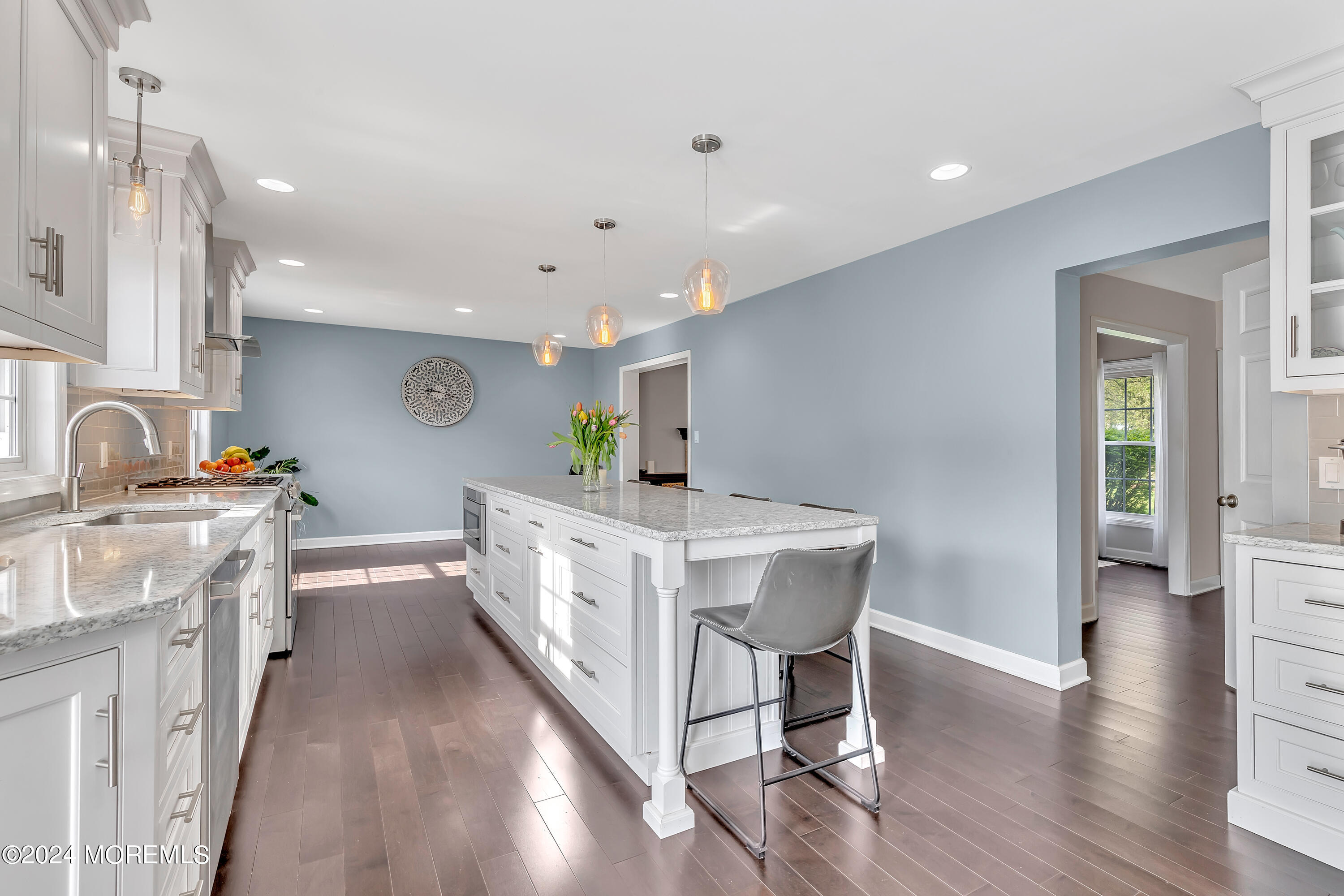 60 Chambers Road Cream Ridge, NJ 08514 - Photo 14 of 51 a kitchen with stainless steel appliances a sink stove and wooden floor