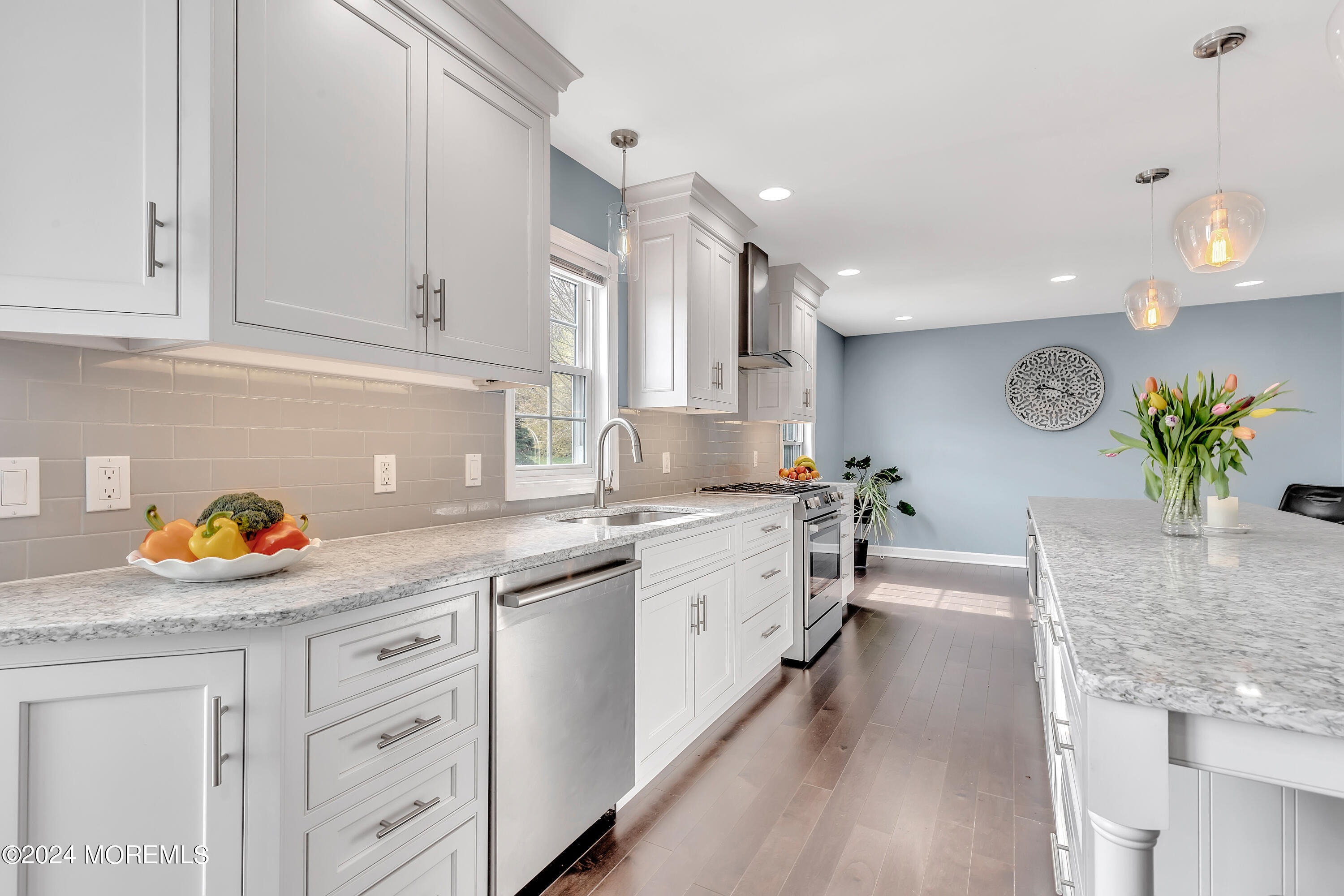 60 Chambers Road Cream Ridge, NJ 08514 - Photo 17 of 51 a kitchen with stainless steel appliances granite countertop a sink a stove and cabinets