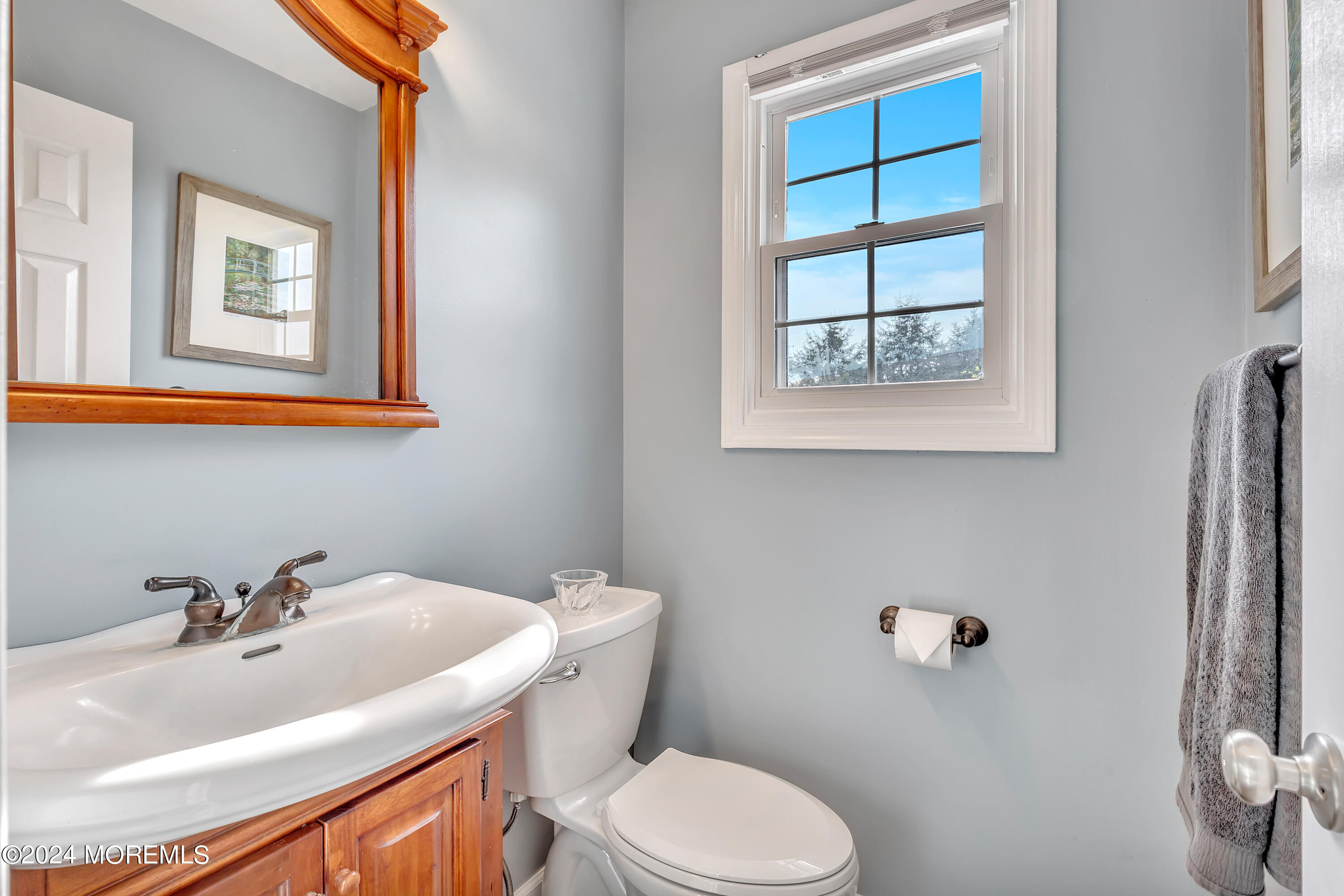 60 Chambers Road Cream Ridge, NJ 08514 - Photo 21 of 51 a bathroom with a sink toilet and mirror