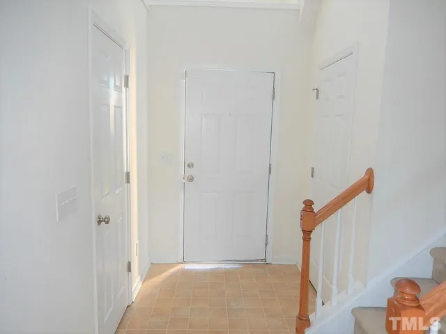 a view of an front door