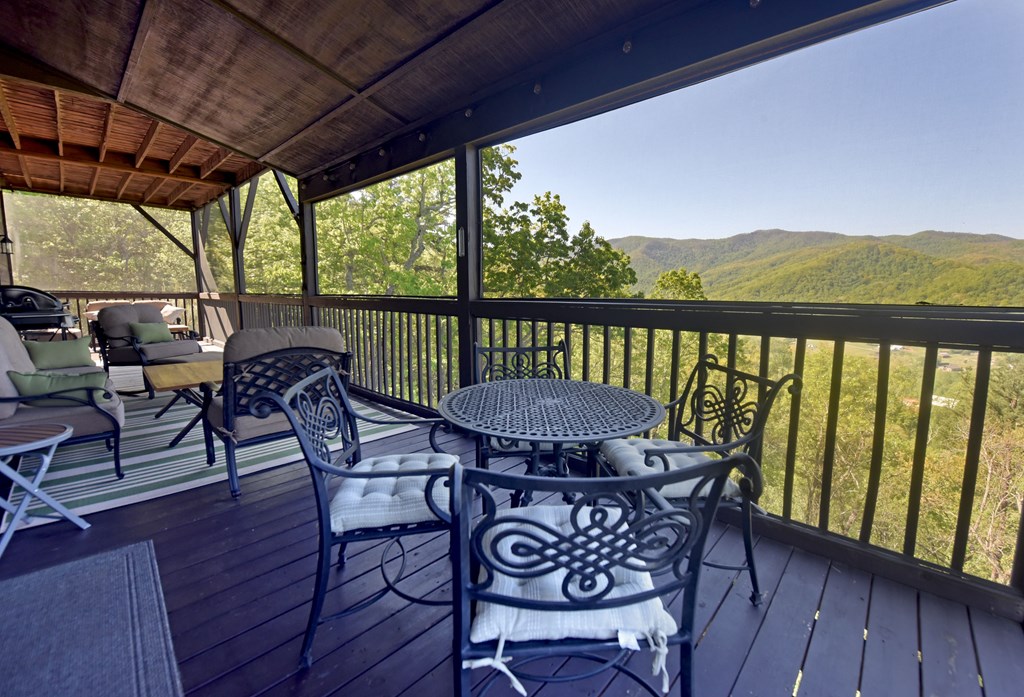 299 Bethabara View Hayesville, NC 28904 - Photo 34 of 131 a view of a balcony with furniture
