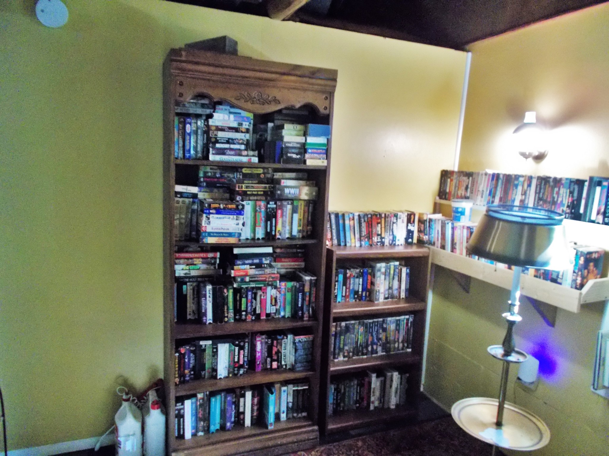 332 Mockingbird Hill Road Eva, TN 38333 - Photo 18 of 27 a living room with bookshelf and a wooden floor