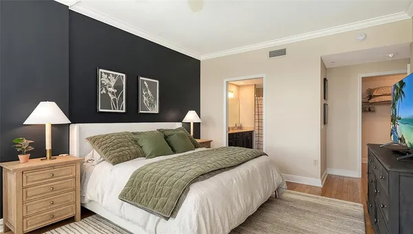 a view of a room with rack on the wall