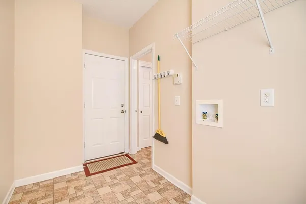 a view of a bathroom with a shower