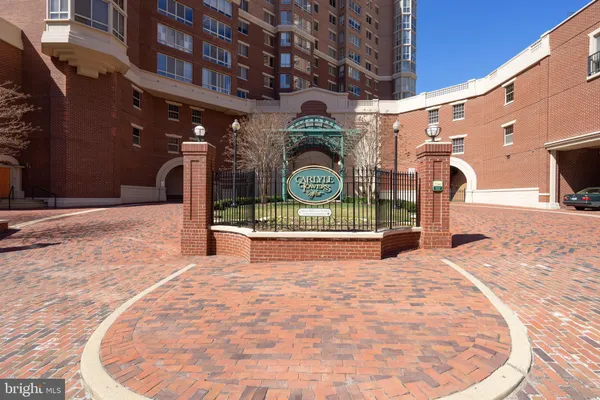a view of a building with a snow on the wall