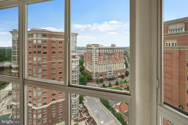 a view of a city from a terrace