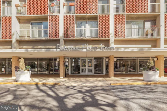 a front view of a building