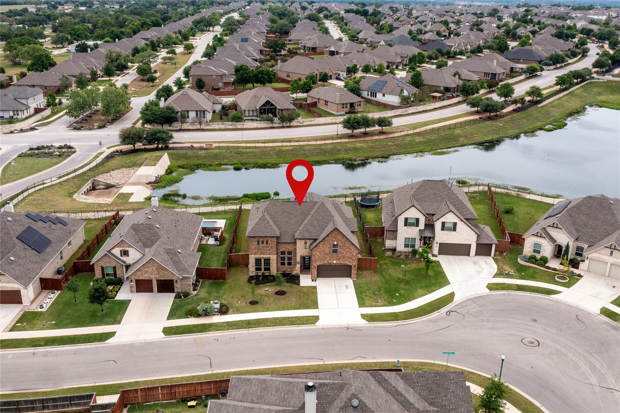 108 Rio Vista Drive Georgetown, TX 78626 - Photo 7 of 40 an aerial view of residential houses and outdoor space