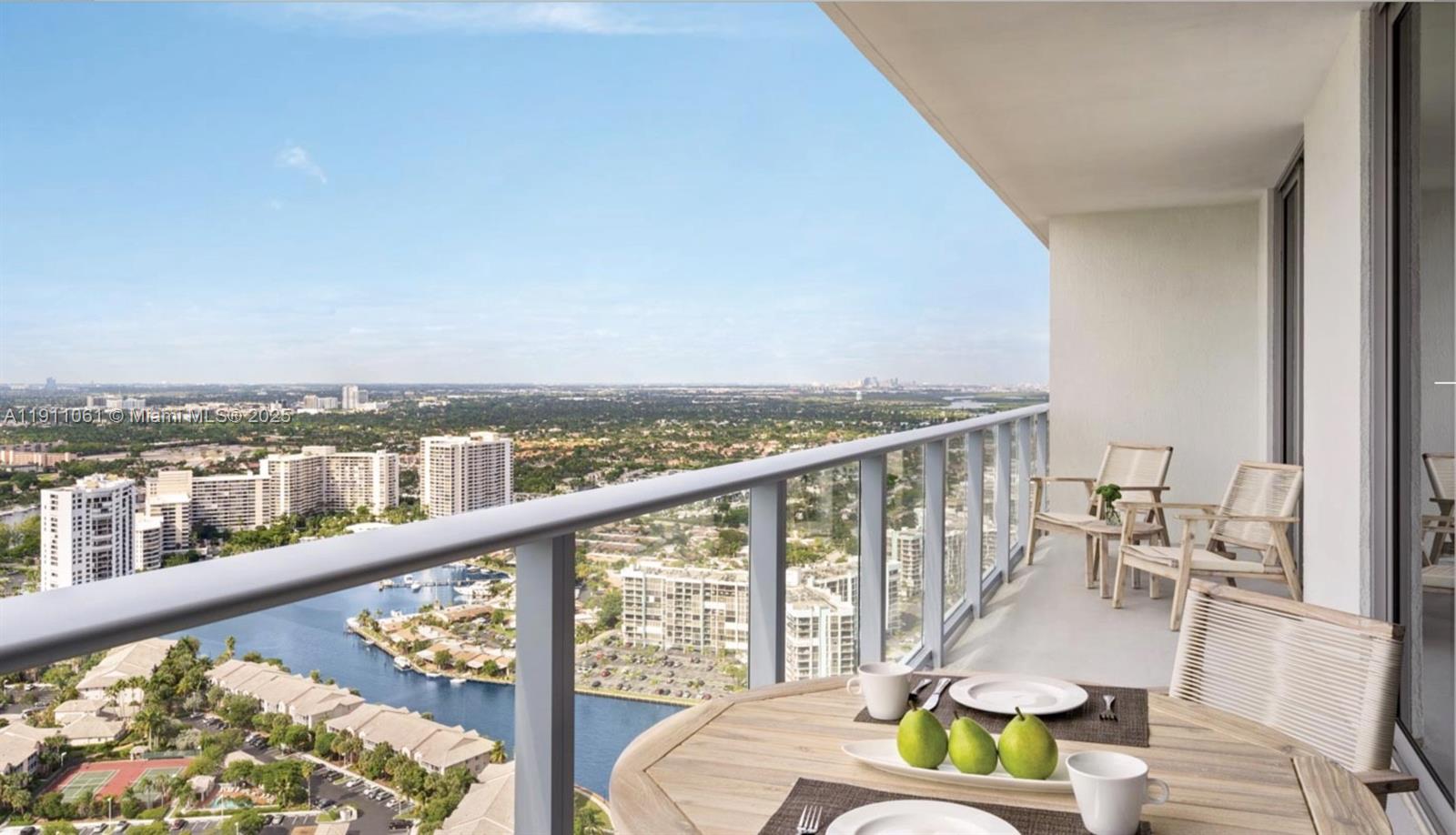 4010 South Ocean Drive, Unit R3206 Hollywood, FL 33019 - Photo 17 of 37 a view of balcony with furniture